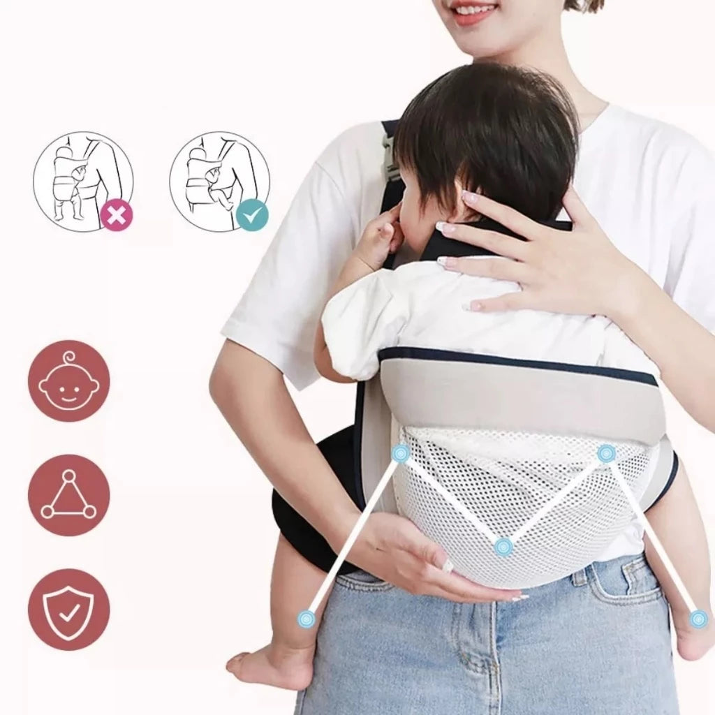 RedeCanguru Conforto - Canguru de Bebê Respirável, Confortável e Dobrável para Bolsa