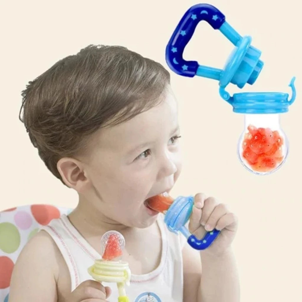 Chupeta NutriKids - Kit 2 Chupeta Alimentadora Introdução Alimentar de Silicone