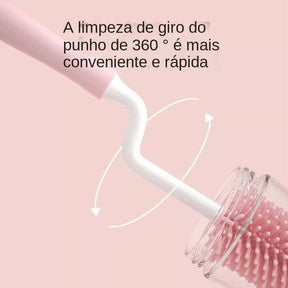 Kit Lave Fácil - kit 4un Escova de lava mamadeira