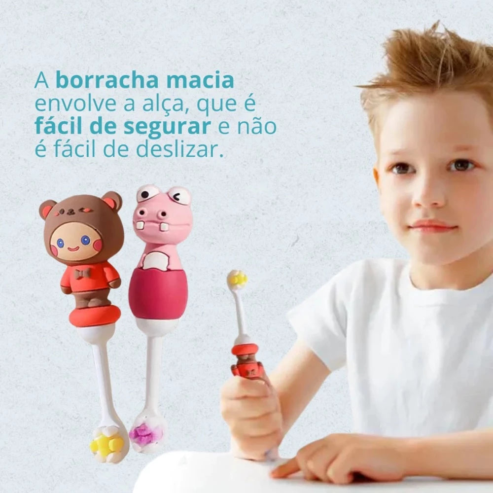 Kit Escova Mágica - Kit Escova de dentes em forma de U de 360 graus + escova de dente macia