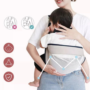 RedeCanguru Conforto - Canguru de Bebê Respirável, Confortável e Dobrável para Bolsa