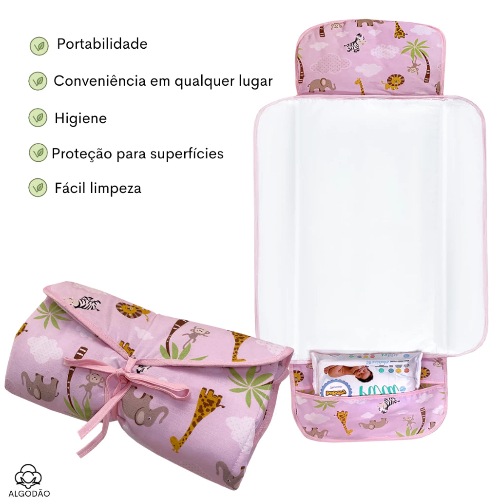 Troca Fácil - Trocador De Fralda Portátil Impermeável Dobrável