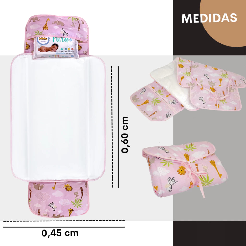 Troca Fácil - Trocador De Fralda Portátil Impermeável Dobrável